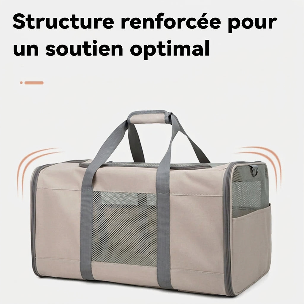 Sac à roulettes pliable pour chat avec poignée télescopique – photo 1