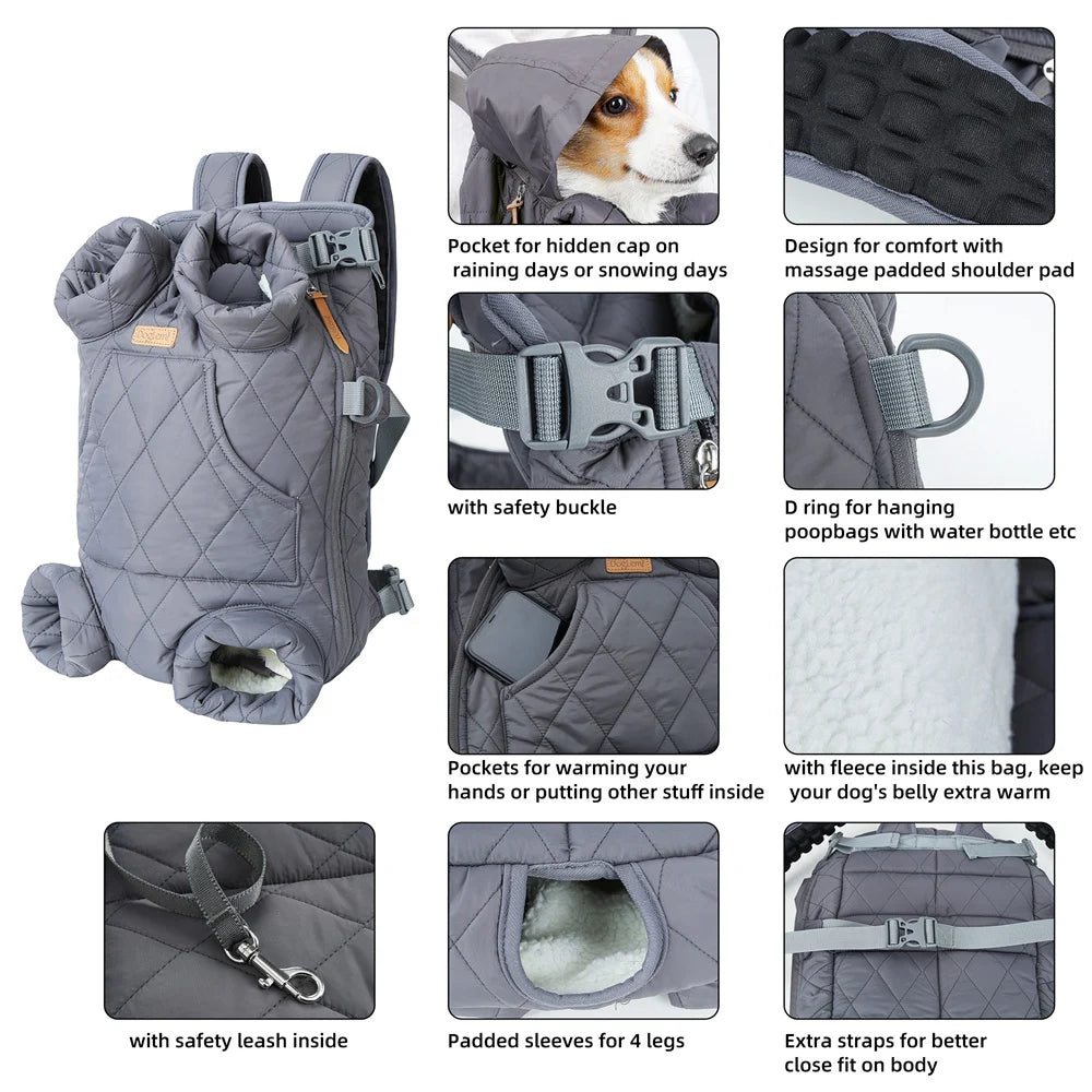 Sac ventral de transport pour chat
