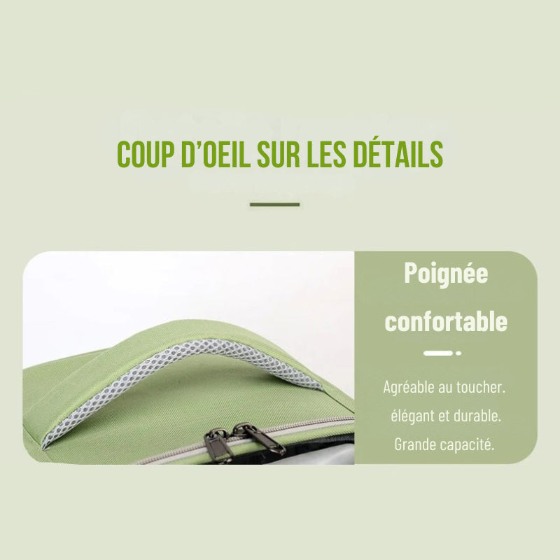 Sac de transport transparent sécurisé noir