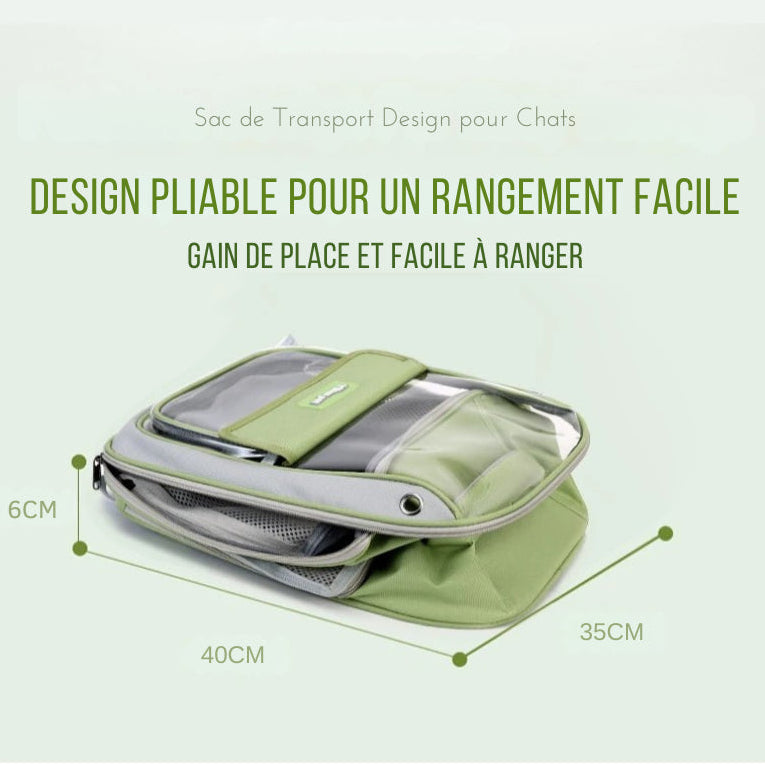 Sac de transport transparent sécurisé noir