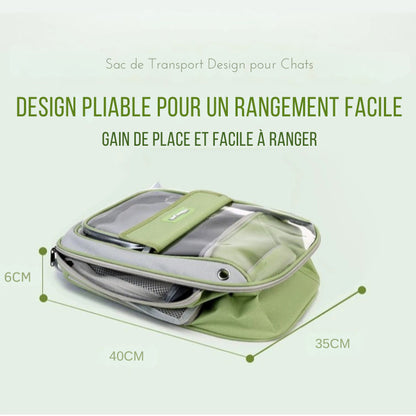 Sac de transport transparent sécurisé noir