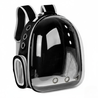 Sac à dos transport capsule transparent pour chat