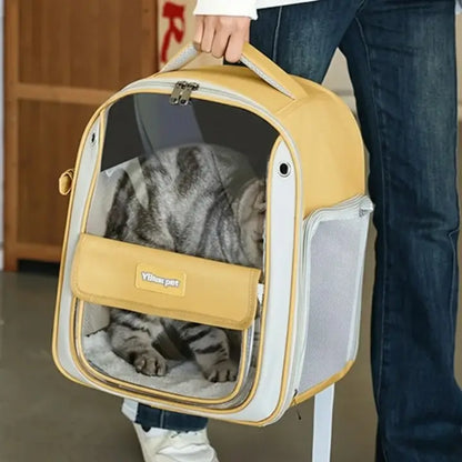 Sac de transport transparent sécurisé jaune