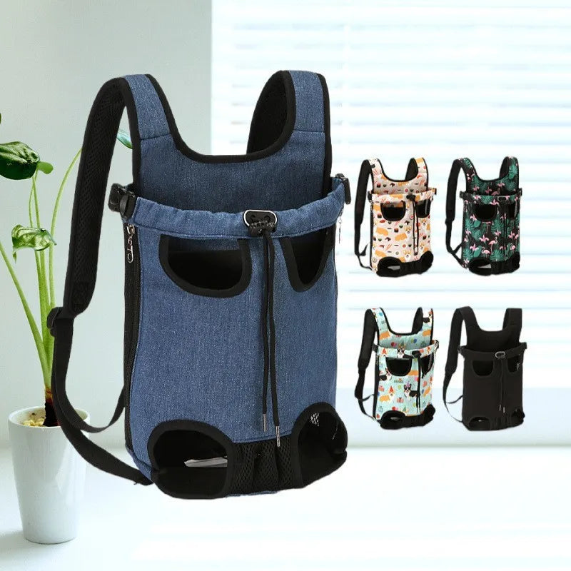 Sac de transport ventral pour chat avec pattern