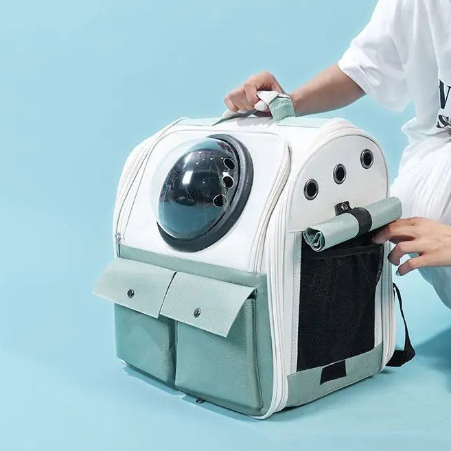 Sac à dos transport chat avec hublot respirant