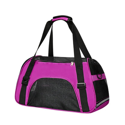 Sac ventral pour chat avec maille respirante Violet
