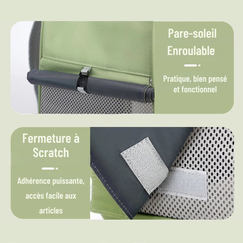 Sac de transport transparent sécurisé noir