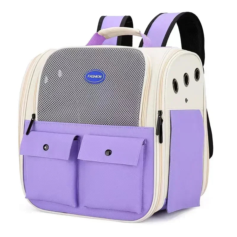 Sac à dos pliable ventilé pour chat