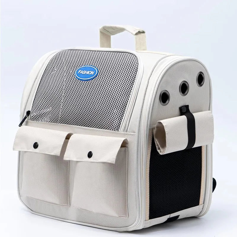 Sac à dos pliable ventilé pour chat