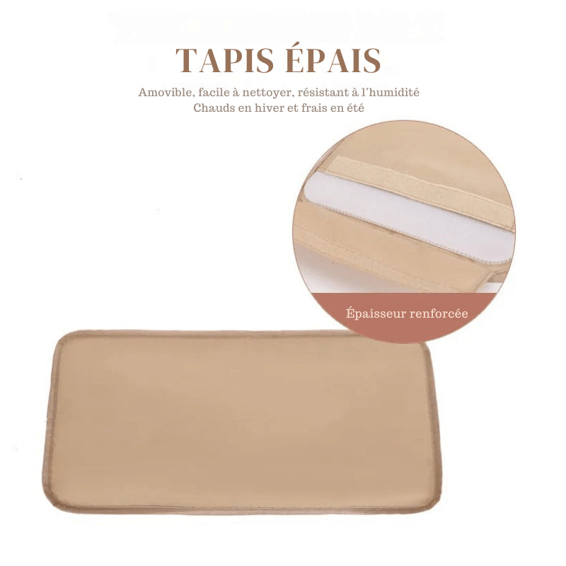 Sac de transport chat ventral à bandoulière Noir