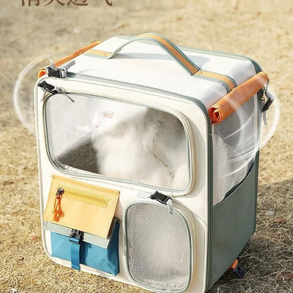 Sac transport trolley pliable grande capacité pour chat