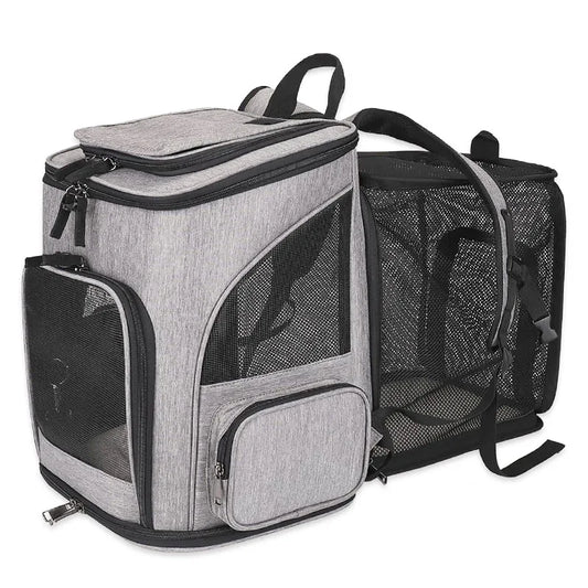 Sac à dos extensible respirant pour chat