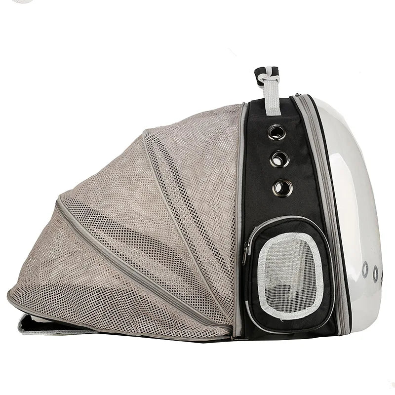 Sac de transport chat avec hublot large et transparente