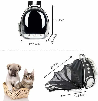 Sac de transport chat avec hublot large et transparente
