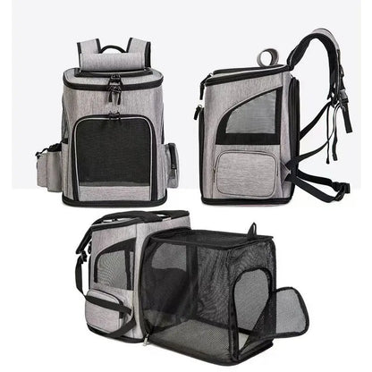 Sac à dos extensible respirant pour chat