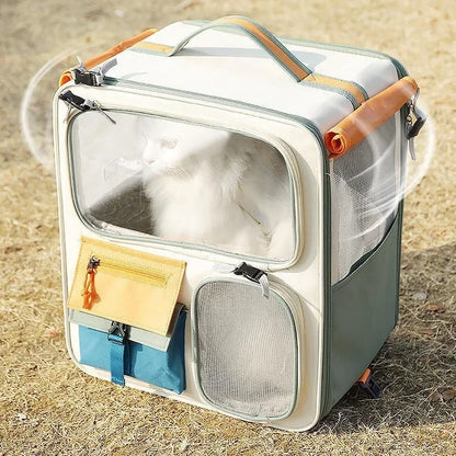 Sac transport trolley pliable grande capacité pour chat