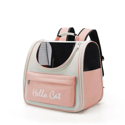 Sac à dos transparent pour chat Hello Cat