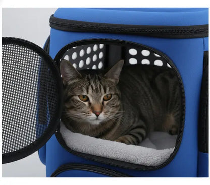 Cage de transport chat pliable et respirante