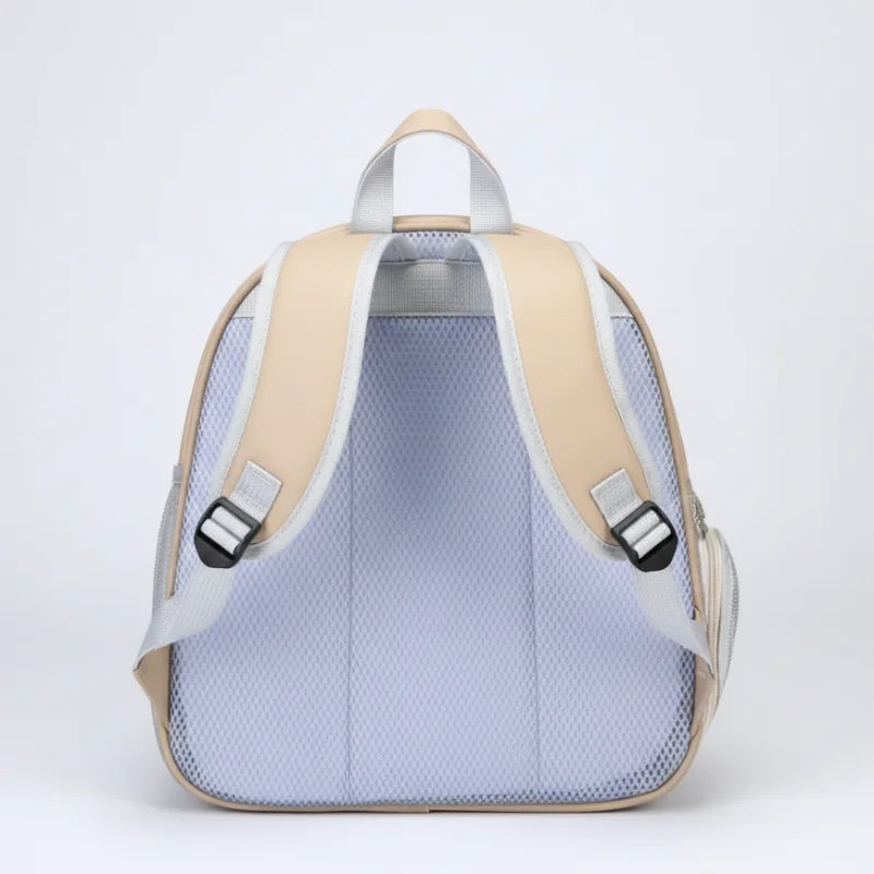 Sac à dos transport chat beige vue arrière