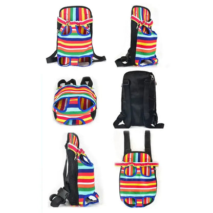 Sac de transport ventral pour chat à motif